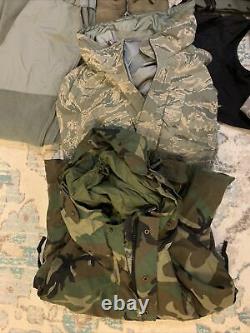 Us Military Surplus Uniform Clothes Lot Boots Shirts Pants Hats Pouches + More