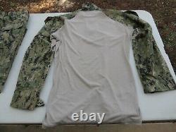 Us Navy Seals Usn Frog Nwu Woodland Shirt & Trousers Pants Medium Regular