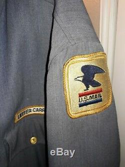 Usps Vintage Lot 2 Jackets, 8 Pants, 9 Shirts, & Uniform Patches