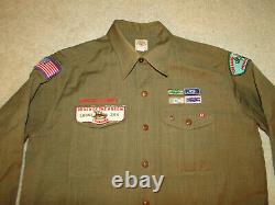 VINTAGE BOY SCOUTS OF AMERICA patches uniform BSA jacket shirt & pant WWII