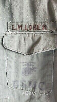 VINTAGE USMC Shirt & Pants MGM Writer Lionel Lober Owned Fatigues