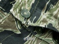 VINTAGE VIETNAM TIGER STRIPE SPECIAL FORCES jungle camo shirt/jacket pants ARMY