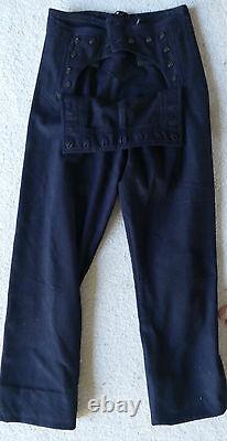 VNT WWII NAVY WOOL PULLOVER SHIRT CRACKERJACK PANTS Naval Clothing Very SMALL