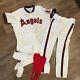 VTG Angels Baseball Rawlings Set 1 1990 Complete Uniform SZ 48