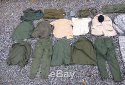 VTG/Modern U. S. Military Army Mix Lot Uniform Battle Dress Utility Shirts Pants