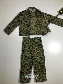 Very Rare Okinawa Tag Pants Shirt Camo Marine Hasbro Vintage GI Joe Uniform 1964