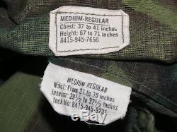 Vietnam ERDL Tropical 1969 Jungle Shirt Jacket & 1968 Pants Trousers MED REG