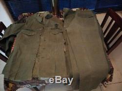 Vietnam Era, 1969 Sateen OG-107 Shirt & Pants, 4 Sets, DSA # 100-72-C bundle