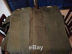 Vietnam Era, 1969 Sateen OG-107 Shirt & Pants, 4 Sets, DSA # 100-72-C bundle