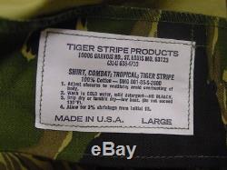 Vietnam Tiger Stripe Products Repro Jacket Shirt And Pants Large