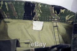 Vietnam Tiger Stripe Shirt and Pants, Special Forces Green Beret, CQB Helmet