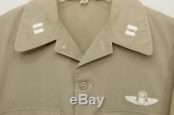 Vietnam US AIR FORCE 1962 Khaki Tan 3-Shirt 4-Pants Captain's Bars Uniform