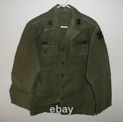 Vietnam War Era US ARMY Uniform Colonel TREFZ OG Sateen Trousers Pants & Shirt