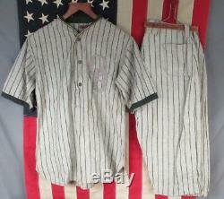 Vintage 1920s Draper Maynard Baseball Uniform Sun Collar Shirt Pants'OB' Patch