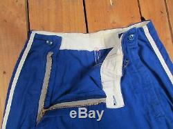 Vintage 1930s Alvin Mfg Co. Zipper-front Baseball Uniform Blue Twill Shirt/Pants
