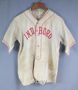 Vintage 1930s Indiana Boro Wool Baseball Uniform Sun Collar Shirt Pants Antique