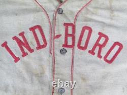 Vintage 1930s Indiana Boro Wool Baseball Uniform Sun Collar Shirt Pants Antique
