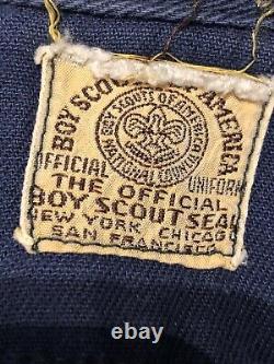 Vintage 1940s Cub Scouts Uniform BSA Wolf Buttons Shirt Pants Hat Scarf Belt Pin