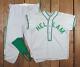 Vintage 1940s Hellam Baseball Team Uniform Shirt Pants Gray/Green #18 York, PA