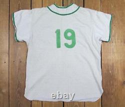 Vintage 1940s Hellam Baseball Team Uniform Shirt Pants Gray/Green #19 York, PA