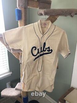 Vintage 1940s Wool Baseball Uniform button-front Pants & Shirt, Socks, Cubs