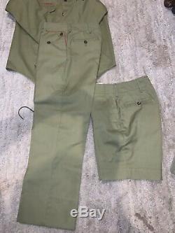 Vintage 1950s Boy Scout Uniform Shirt Pants, Shorts Hat / Belt SOCKS Tulsa