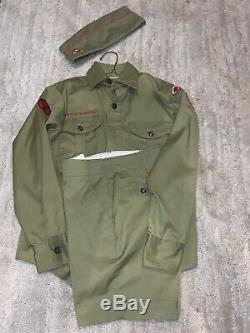 Vintage 1950s Boy Scout Uniform Shirt Pants, Shorts Hat / Belt SOCKS Tulsa
