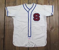 Vintage 1950s Dodge Davis Flannel Wool Baseball Uniform'S' Patch Shirt/Pants