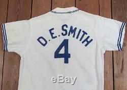 Vintage 1950s Empire NYC Baseball Uniform Zipper Front Shirt with Pants D. E. Smith