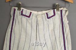 Vintage 1950s Wool Flannel Boys Baseball Uniform'B' Pinstripe Shirt/Pants Nice