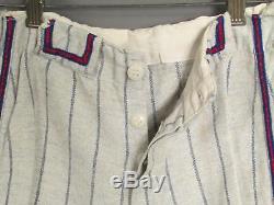 Vintage 1950s Wool Flannel Boys Baseball Uniform'B' Pinstripe Shirt/Pants Nice