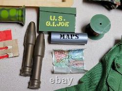 Vintage 1964 GI Joe 12 Military Foot Locker FULL OF UNIFORMS & ACCESSORIES
