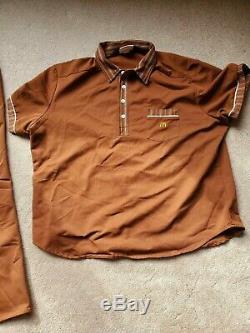 Vintage 1983 McDonald's Mens Crew Uniform XXL Shirt with Pants Size 42 Medium
