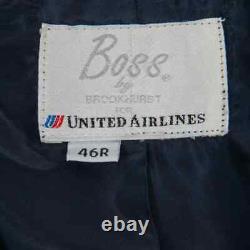 Vintage 1990s United Airlines Pilot Uniform Trench Coat, Jacket, Pants & Shirt
