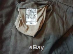 Vintage Army Uniform Jacket 36R, Pants W 30/L 33, Shirt 34, Belt, Tie and Hat 7 3/8