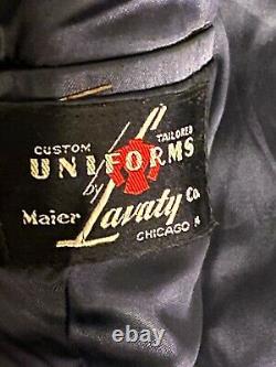 Vintage Atlantic Greyhound Bus Driver Uniform Jacket Pants Long Sleeve Shirt Tie