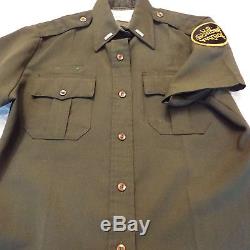 Vintage Border Patrol Uniform Pants Shirt