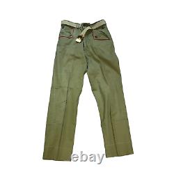 Vintage Boy Scout Uniform Youth L 1965 Long Sleeve Shirt Pants Cover Pins Patch