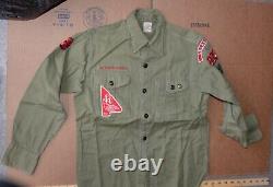 Vintage Boy Scouts BSA Collection Shirts, pants, belts, bags, aprons, 1940 SASH