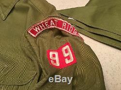 Vintage Boy Scouts Uniform Pants Shirt Sash Belt Hat Used