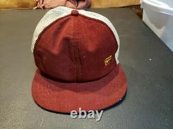 Vintage Burger King Employee Corduroy Uniform Shirt Pants Hat -Size XL 36