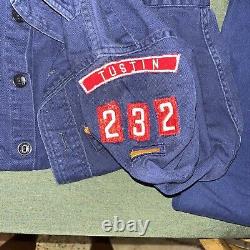 Vintage Cub Scout Uniform Shirts Sash 28 Patches Pants Cap 50's 60's