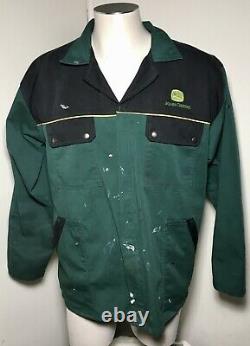 Vintage John Deere Mens Size 42 XL Mechanic Shop Work Wear Uniform Pants Shirt