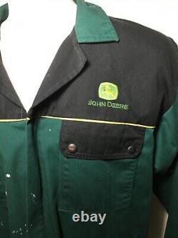 Vintage John Deere Mens Size 42 XL Mechanic Shop Work Wear Uniform Pants Shirt