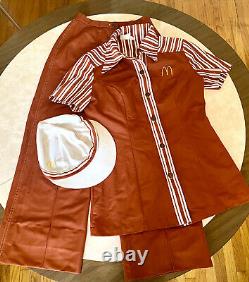 Vintage McDonald's 1976 Uniform Shirt, Pants And Hat Womens Size SM/XS 3PC