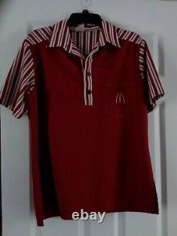 Vintage McDonald's 1976 Uniform Shirt & Pants Men's medium shirt 30 pants