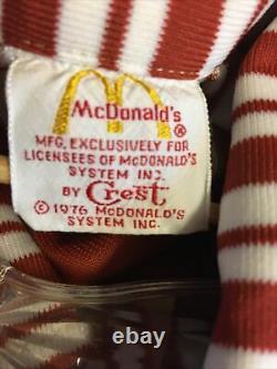 Vintage McDonald's 1976 Uniform Shirt & Pants Womens Size SMALL