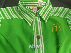 Vintage McDonald's Uniform Shirt & Pants 1976 Women's 12 Lime Green RARE
