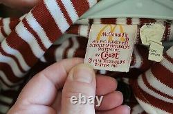 Vintage McDonald's Uniform Shirt & Pants 1976 Womens Small with badges