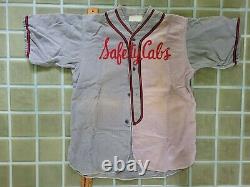 Vintage Men's 1940's Baseball Uniform Short Sleeve Shirt, Pants And Socks